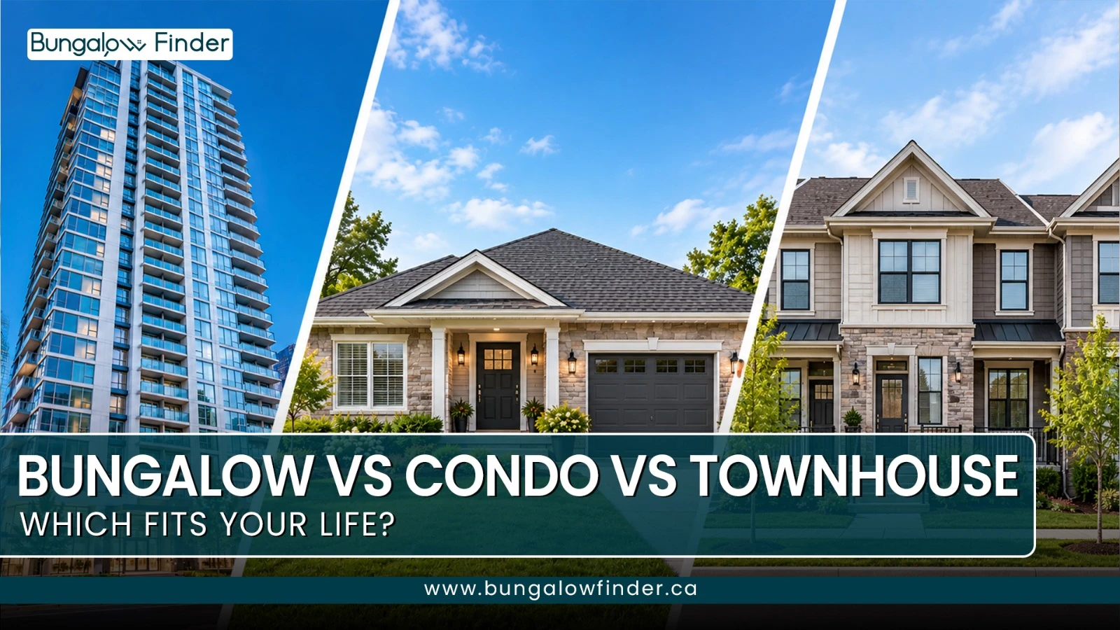 Bungalow vs Condo vs Townhouse in Ontario: Which Is Right for You? Bungalow vs Condo vs Townhouse in Ontario: Which Is Right for You?