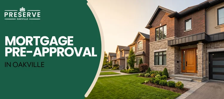 Modern residential homes and townhouses in Preserve Oakville, Ontario for home buyers seeking mortgage pre-approval.